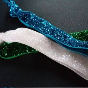 Glitzer Dread Haargummis/ Haarschmuck/ Haarbänder, Festival Kleidung, Frauen/Männer, Dreads/Dreadlocks, Haargummis für dickes Haar