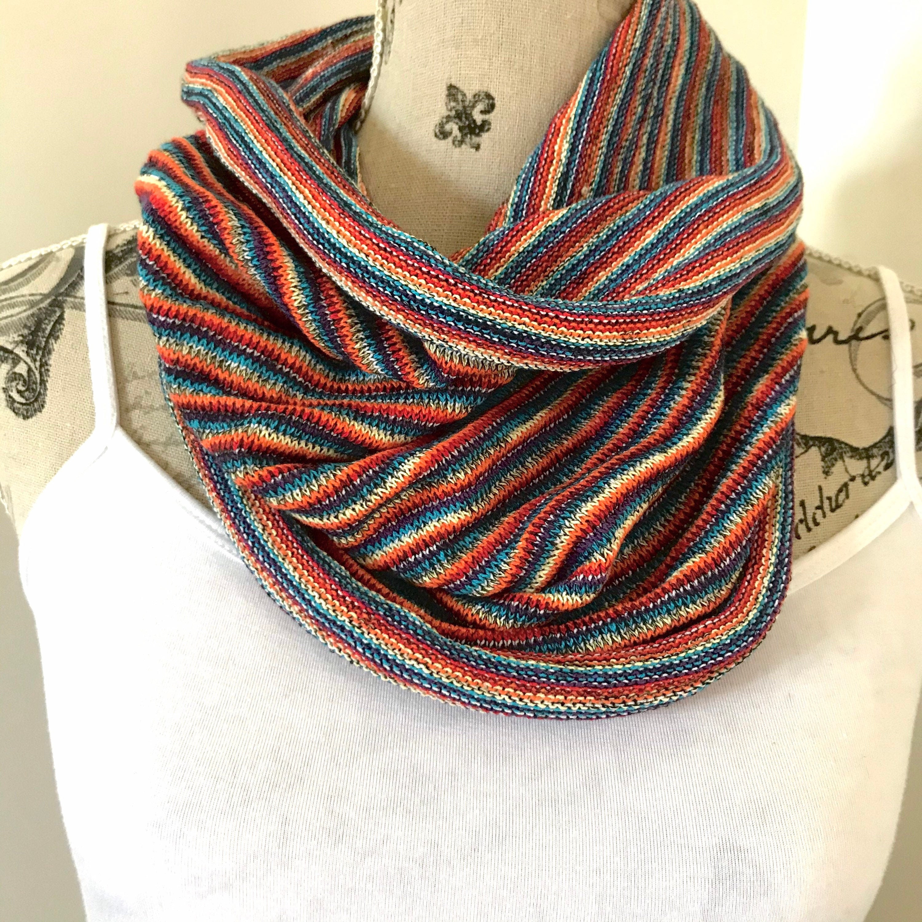 【残りわずか】 Style Boho Single Neck Hood, Festival Scarf, Infinity Loop 小物