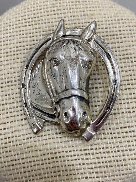 sterling silver equine horse - Gem