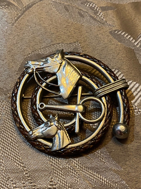 Large Equestrian Brooch, Horse Brooch