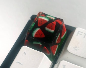 Artisan Keycaps - ESC key - oem and sa profile -  Fruit Salad Edition! Watermelon- FREE UK Shipping