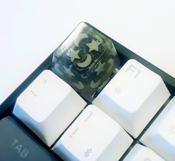 Artisan Keycaps ESC Key Glow in Dark Edition Moon and Etsy