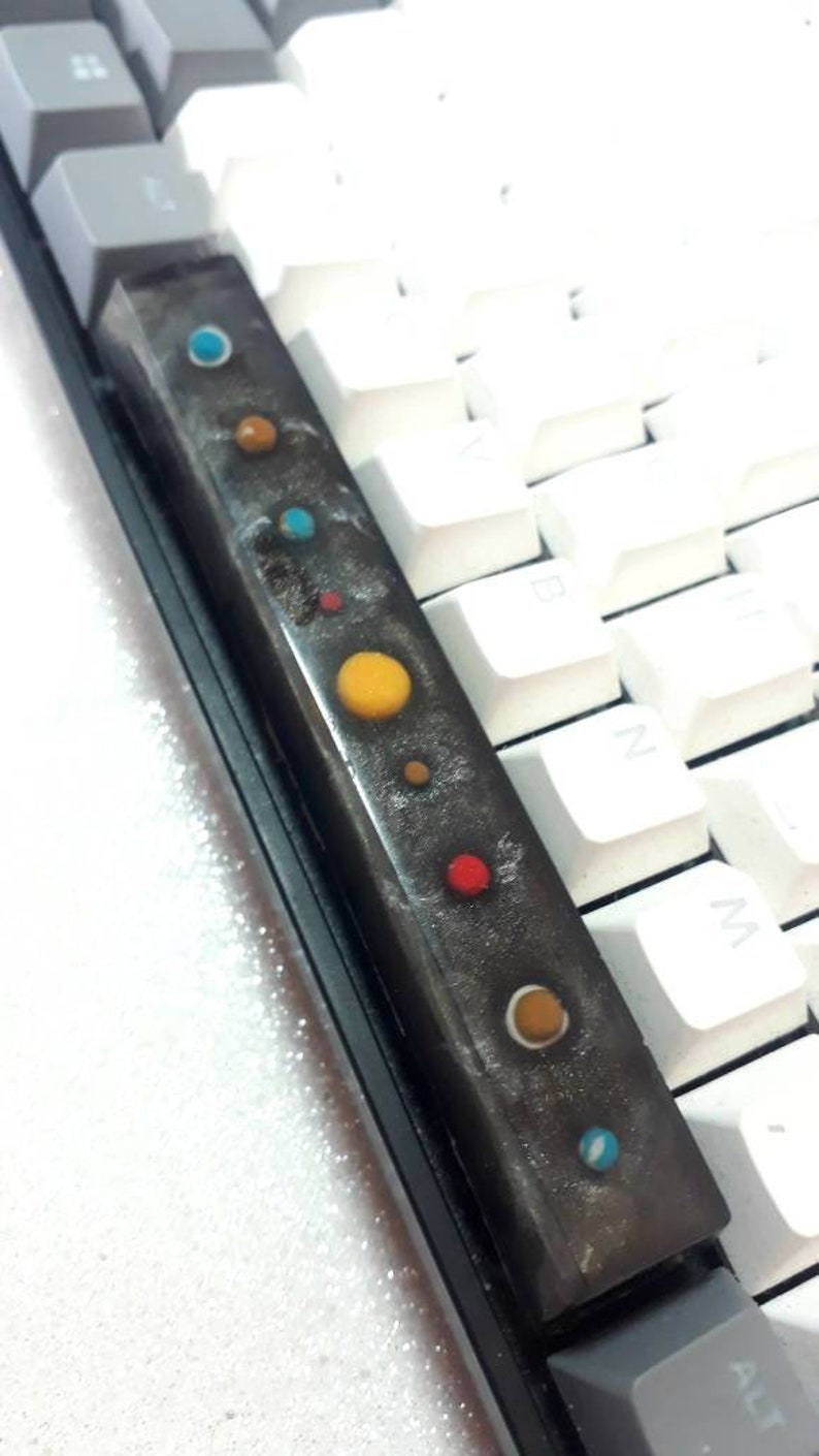 Solar System Key Cap Artisan Keycap - Spacebar - Solar System - Space Edition! - Etsy UK