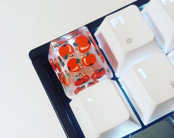 Artisan Keycaps - ESC key - oem and sa profile -  Fruit Salad Edition! Apple - FREE UK Shipping