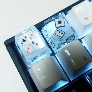 Artisan Keycaps - Clé ESC - profil oem et sa - Cartes de poker - Domino - Games Edition! - Livraison GRATUITE au Royaume-Uni