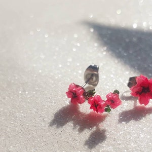 Cherry Blossom / Sakura stud earrings Unique gift image 5