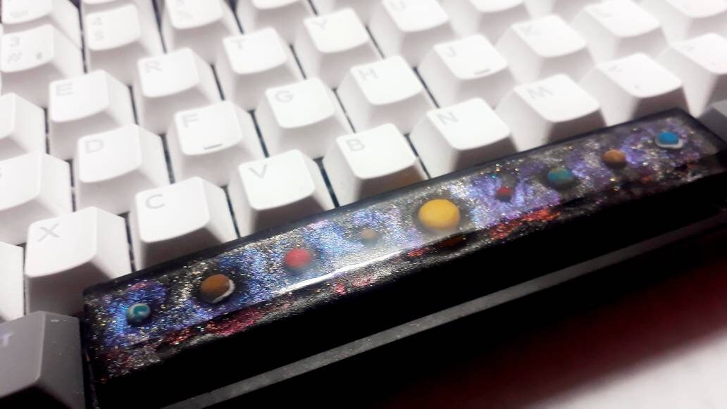 Solar System Key Cap Artisan Keycap - Spacebar - Solar System - Space Edition! - Etsy UK