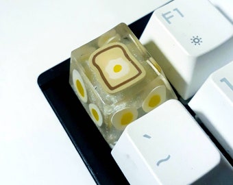 Artisan Keycaps - ESC key - oem and sa profile -  Veggies Edition! Egg on toast - FREE UK Shipping