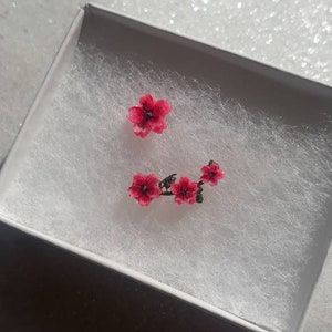 Cherry Blossom / Sakura stud earrings Unique gift image 6