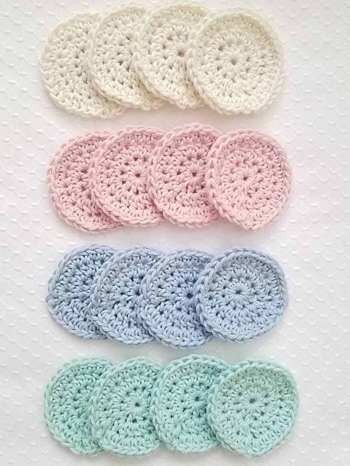 Cotton Facial Rounds, Crochet Face Scrubbies, Makeup Remover Pads ...