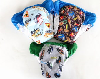 3 size XXL (7/8) Overnight waterproof undies, Ecofriendly special needs pull ups, nighttime cloth pants, absorbent potty training pants