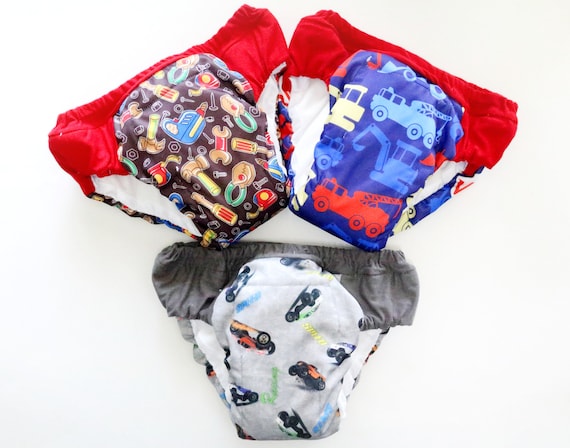 Set of 3 Girls Overnight Cloth Pull Ups - Potty Training Pants - Size