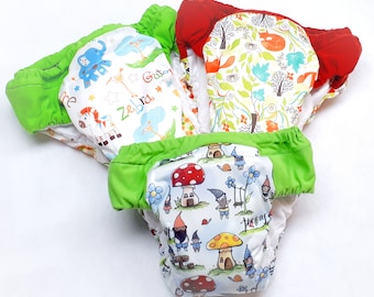 3 size 9/10 Reusable Cloth Potty Training Pants - Heavy Wetter Pull ups for  Overnight use