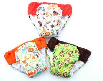 3 Reusable Cloth Potty Training Pants - Heavy Wetter Pull ups for Overnight use