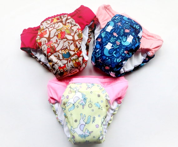 Set of 3 Overnight Potty Training Pants Eco Friendly Pull Up