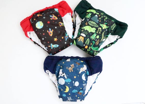 3 Size XXL 7/8 Overnight Cloth Potty Training Undies / Pull Ups