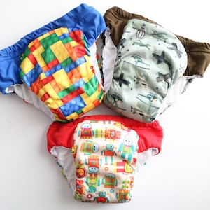 Size 9/10 Reusable Cloth Potty Training Pants: Heavy Wetter Overnight Pull-Ups