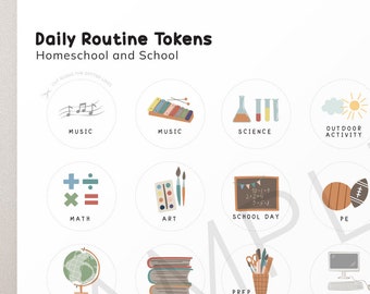 Printable Kids Chore Chart | Visual Schedule for Autism, ADHD (Digital)