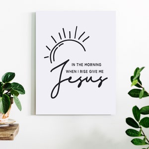 Give Me Jesus Hymn Art Print: Christian Home Decor (PDF & SVG)