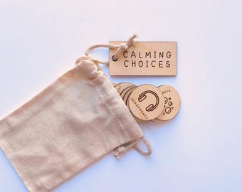Montessori Calm Down Choice Tokens | Autism ADHD Regulation Tool