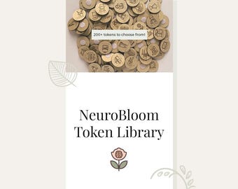 NeuroBloom Visual Schedule Tokens | Custom Routine Board Engraved Wood Pieces