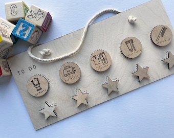 Montessori To-Do List: 5-Step Visual Routine Chart for Kids