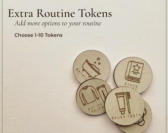 Extra Routine Tokens | Add-On & Replacement Tokens for Visual Schedule Boards