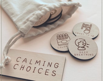 Calming Choices for Kids | Calm Down Tokens & Visual Regulation Tools
