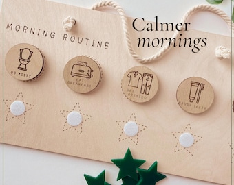 Morning Routine Chart for Kids: 5-Step Visual Schedule for Autism & ADHD