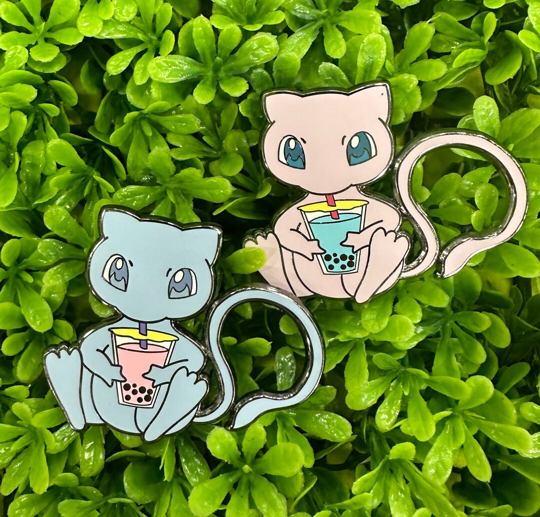 Mew V2 Bobamon Enamel Pin - Etsy