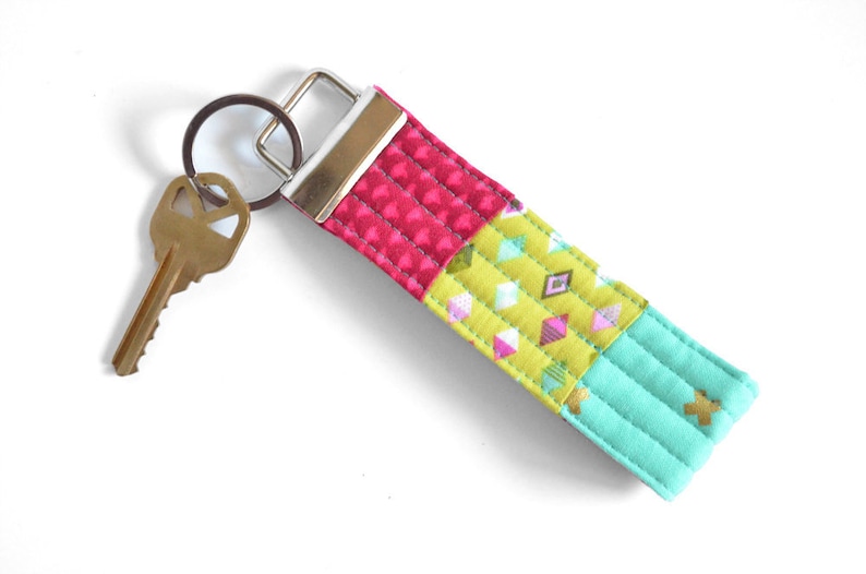 Womens Stocking Gift for Teacher Key Chain Wristlet Girls Key Chain Keyfob Pink Wrist Lanyard Small Gift for Her Unique Keychain Key Fob