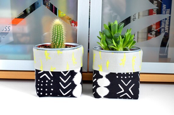Boho Decor Plant Gift For Teen Girl Fabric Plant Pot Cover Etsy