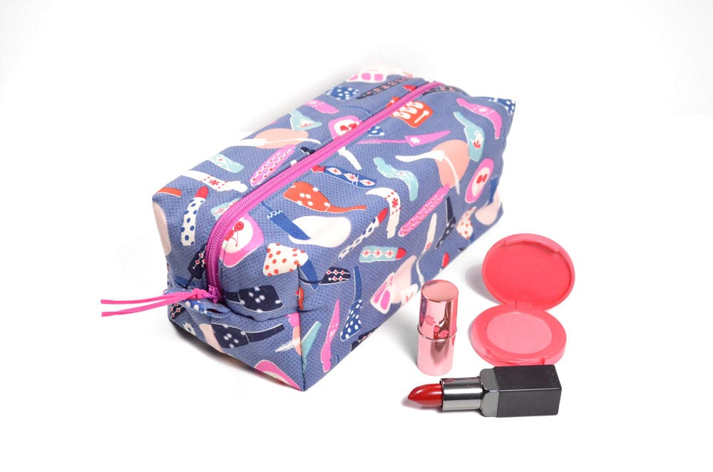 Womens Toiletry Bag Beauty Gift for Teen Girl Blue Cosmetic Etsy