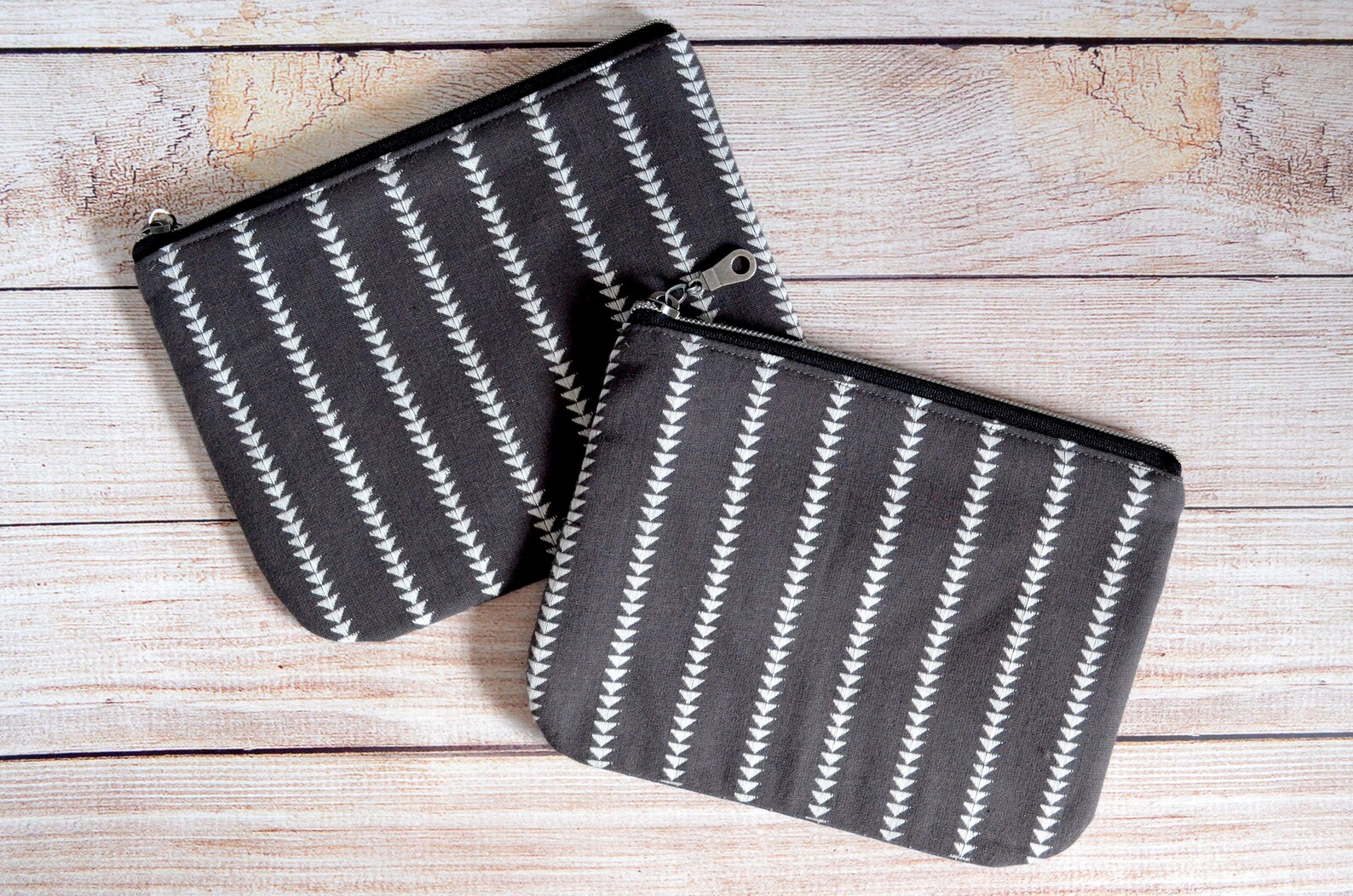 Fall Accessories Grey Zipper Pouch Diaper Bag Organizer Etsy