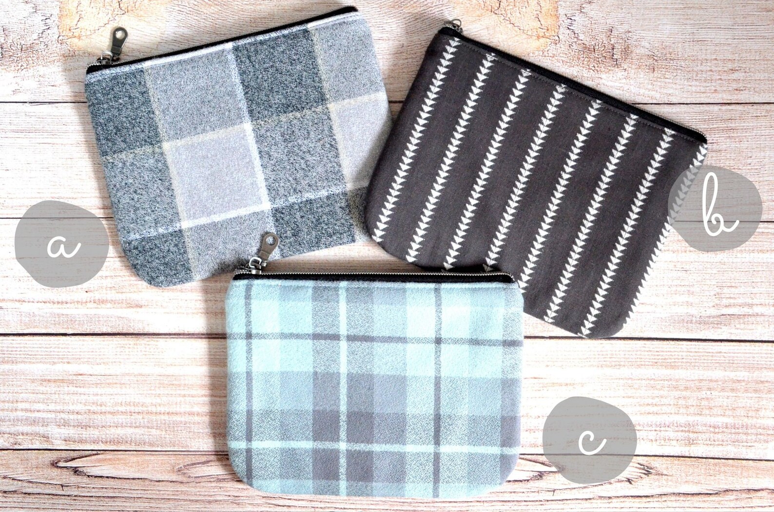 Fall Accessories Grey Zipper Pouch Diaper Bag Organizer Etsy