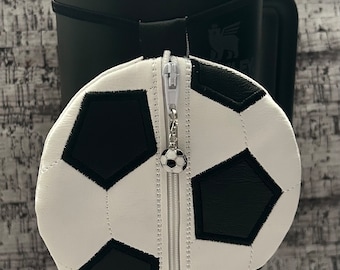 Tumbler Zipper Bag/Pouch, Soccer Ball, Soccer Ball Charm, Stanley Cup, Handmade