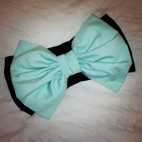 Mint Bow bikini top bandeau