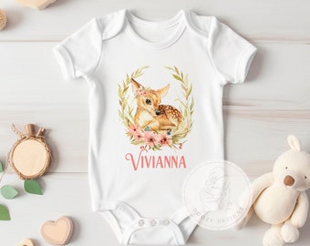 Custom Name Bodysuit, Personalized Shirts for Girl, Baby Girl Shirt with name, Baby Girl Gift, Boho Baby Clothes, Personalized Baby Gifts