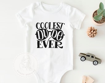 Coolest Dude Ever Baby Bodysuit, Funny Sunglasses Shirt