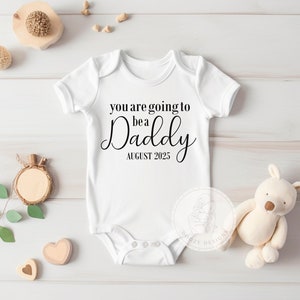 Pregnancy Announcement to Husband Boyfriend, You&#39;re Going to be a Daddy Bodysuit, Pregnancy Surprise for Husband, Pregnancy Reveal Ideas