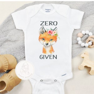 Zero Fox Given Onesie ® - Funny Baby Clothes - Fox Baby Gift - Baby Girl Clothes - Boho Baby Girl - Baby Shower Gift