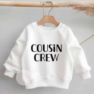 Koszulki Cousin Crew dla dzieci - Bluza Cousin Crew - Koszulki dla kuzynów - Zdjęcie rodzinne kuzynów - Młodzież i maluchy