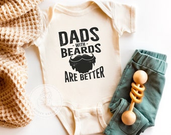 Dads With Beards Are Better, Dad with Beard Shirt, Funny Fathers Day Gift, Baby Shower Gift for Dad