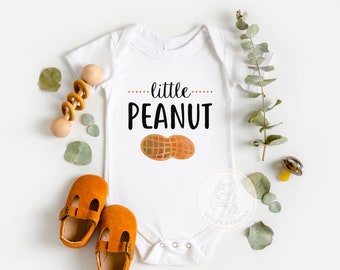 Little Peanut Baby Bodysuit, Peanut Shirt for Toddler, Food Baby Clothes, Funny Unisex Baby Shower Gifts, Peanut Baby Gifts