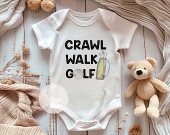 Body de bebé para golf, camiseta de bebé para golf, regalo para baby shower para amantes del golf