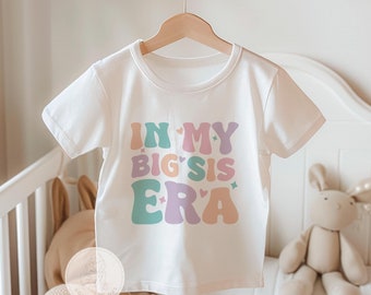 Big Sister Shirt - "In My Big Sis Era" Toddler Tee