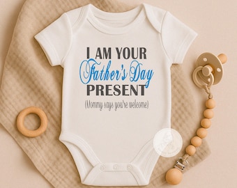 First Fathers Day Gift for Dad from Baby, Pregnancy Announcement to Husband, I am Your Father's Day Gift