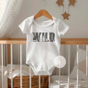 Wild Baby Bodysuit, Adventure Baby Shirt, Wild One Baby Clothes, Nature Hiking Baby Shower Gift, Mountain Baby Shirt, Outdoors Toddler Tees