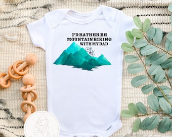Tutina per neonato "Mountain Bike With Dad", regalo d'avventura