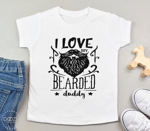 I Love My barbu papa Baby Grow Vest body courtes manches longues